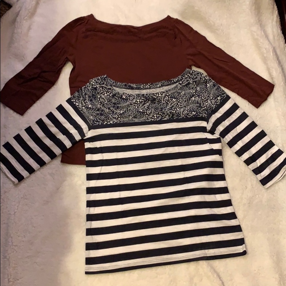 Ann Taylor LOFT 2 Medium 3/4 length sleeve shirts